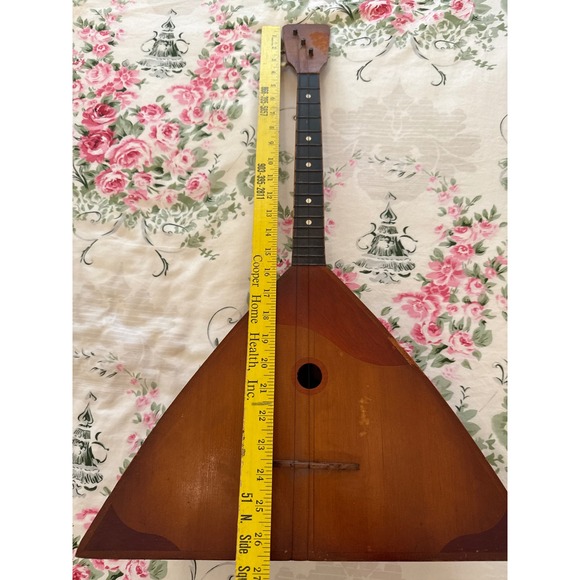 Vintage Russian Balalaika - Needs Restoration, Antique Folk Art Instrument - Picture 13 of 16
